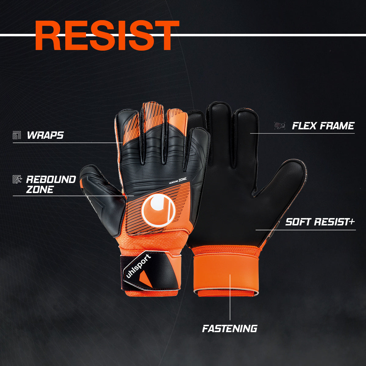 Uhlsport Soft Resist+ Flex Frame GK Gloves - 101131701
