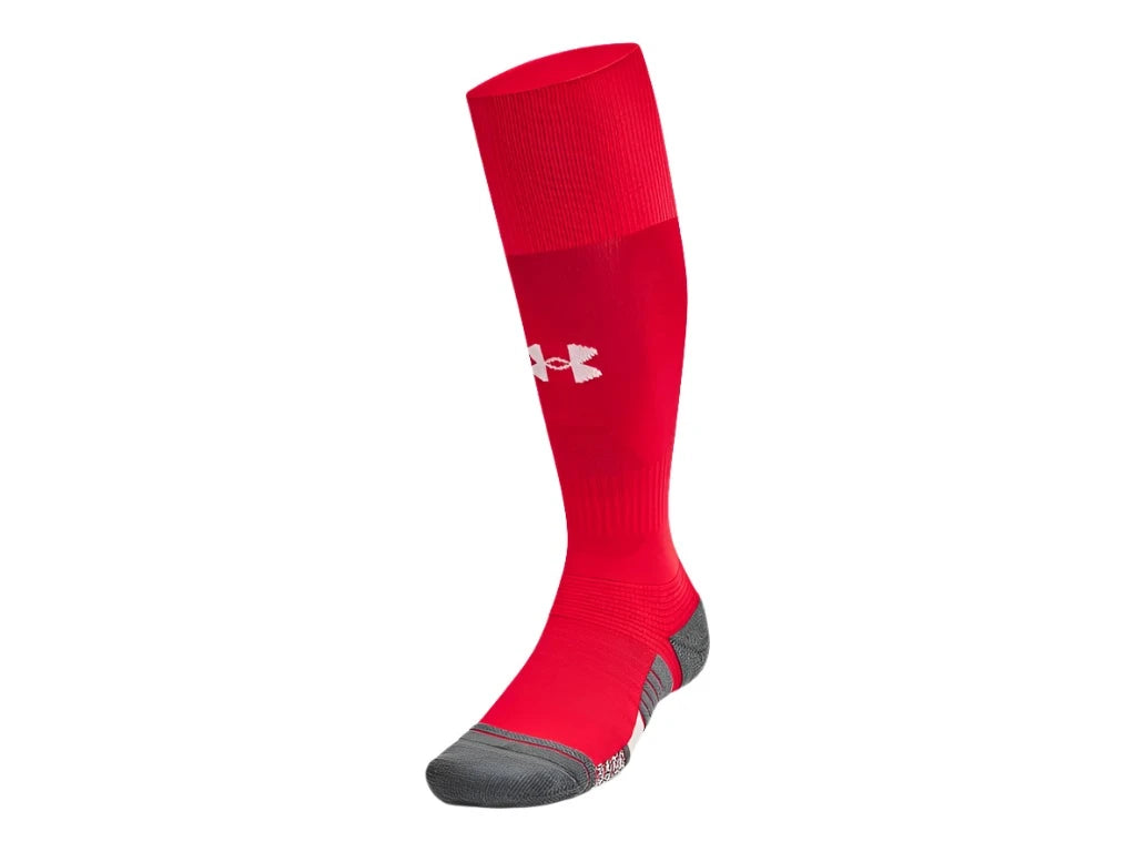Under Armour Magnetico Cushioned Grip Sock (Red) - 1387084-600