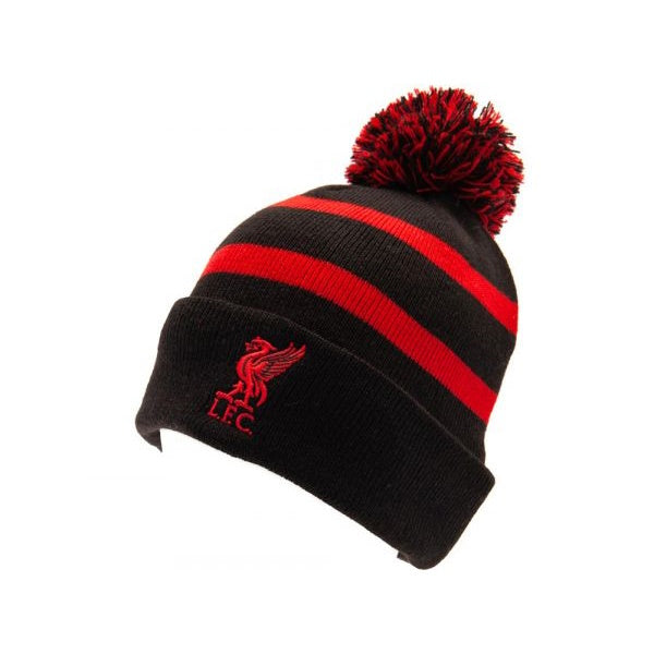 Liverpool Black and Red Breakaway Pom Beanie - FBSCAPLP043