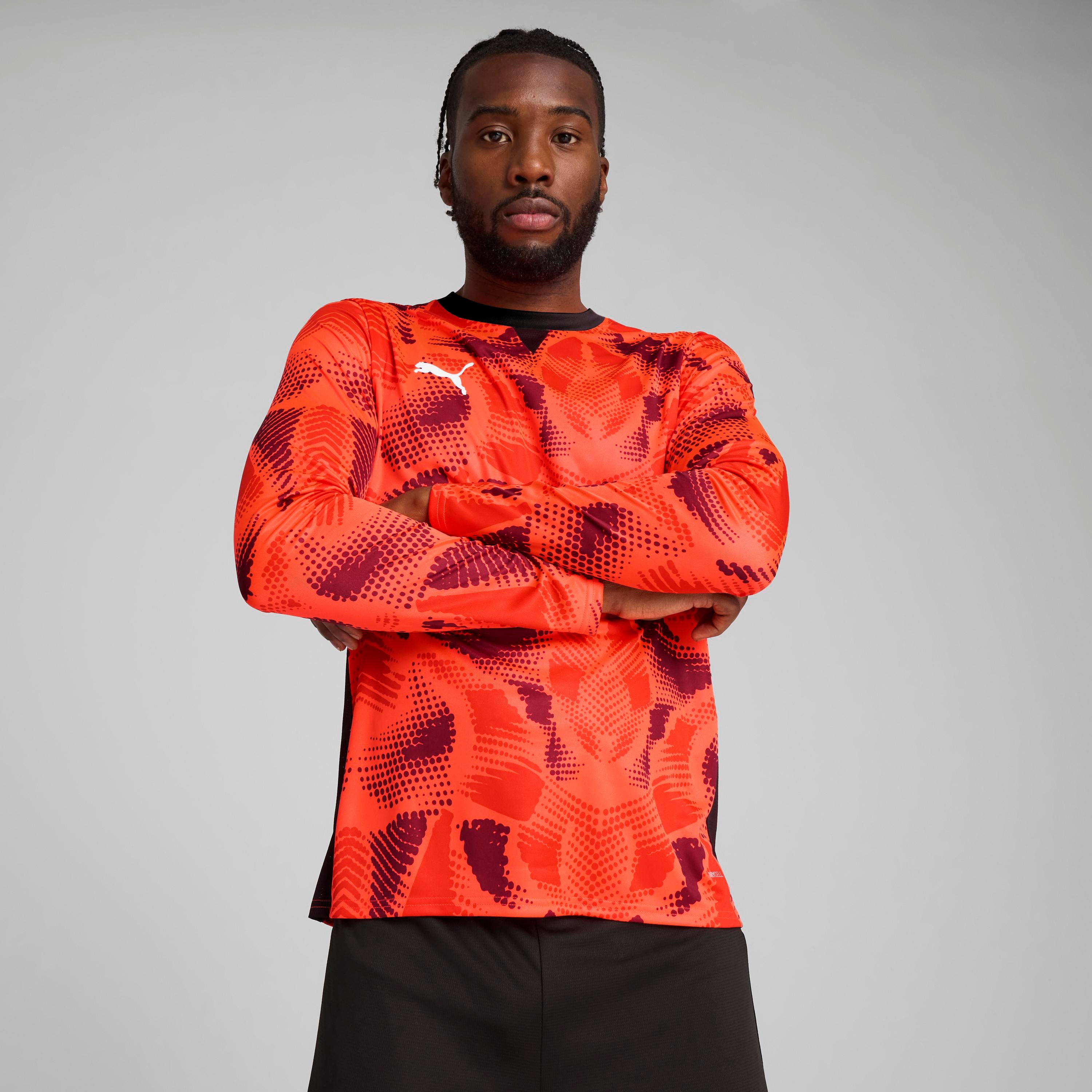 Puma TeamTarget Goalkeeper LS Jersey - 706519 01 (Orange/Black)