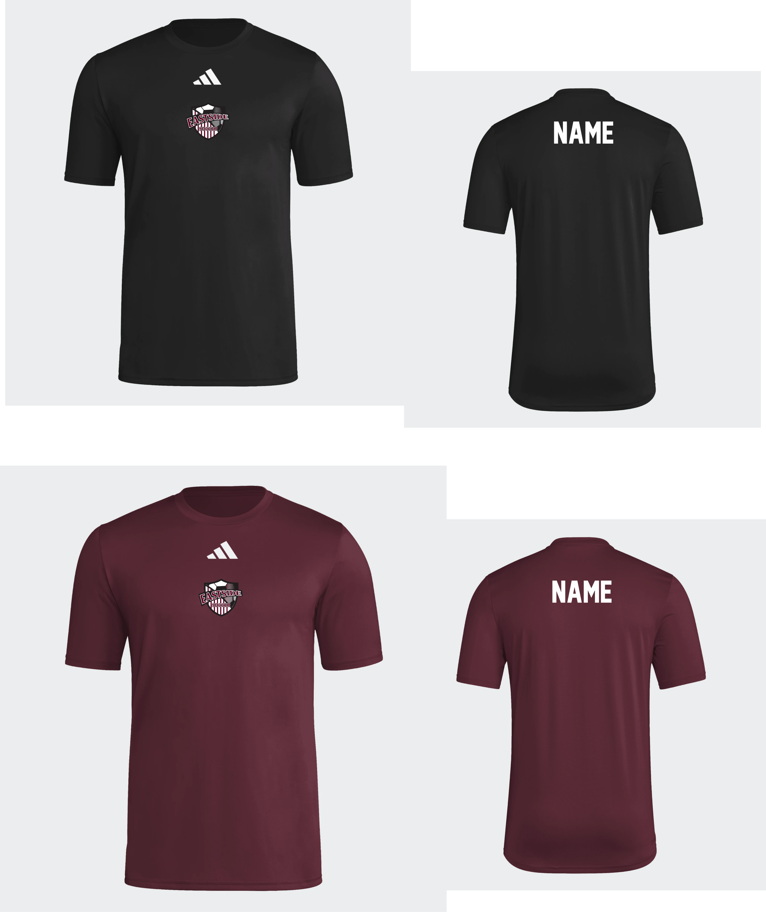 Adidas SS Pregame Tee (Eastside) (ETA November 17th)