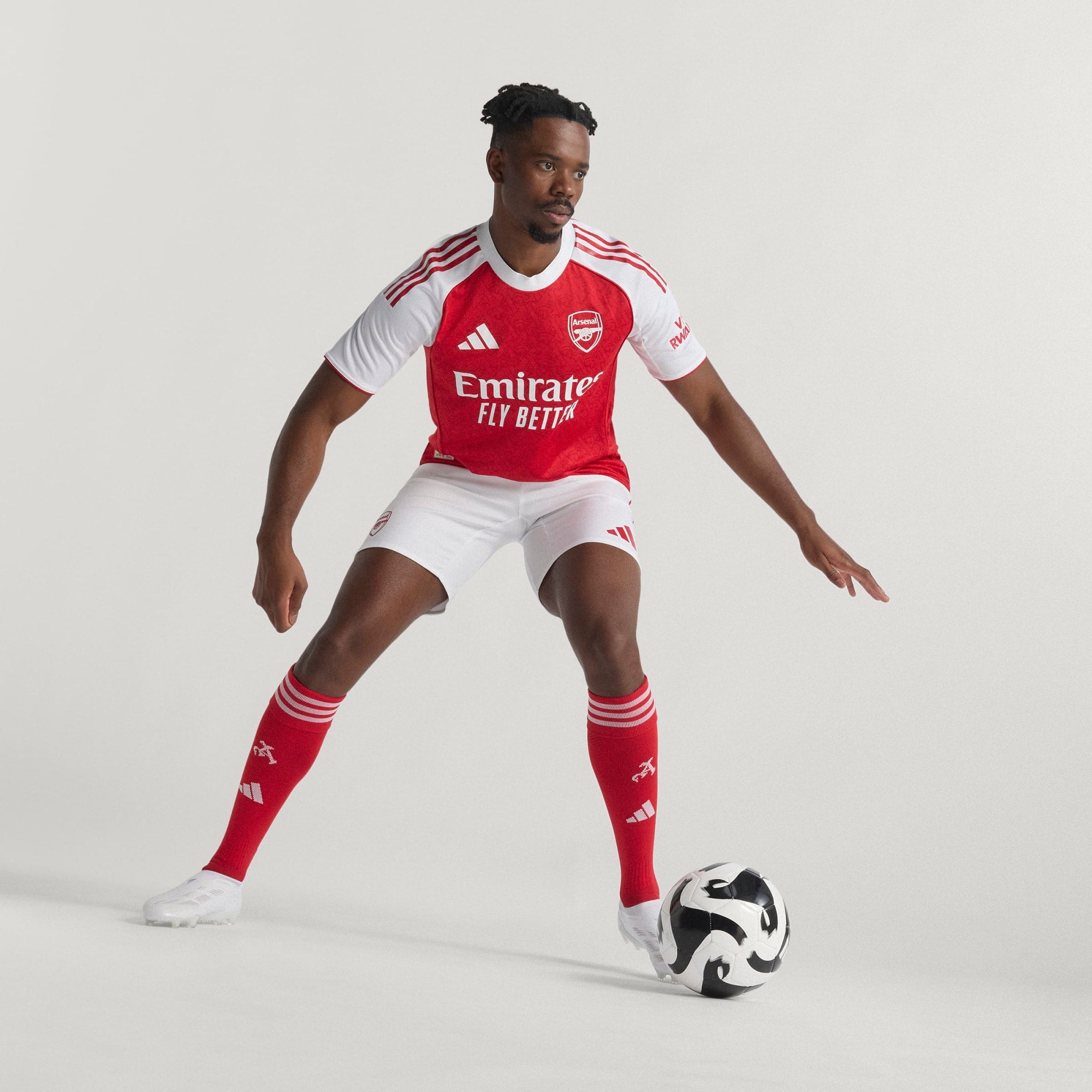Adidas Arsenal 25/26 Authentic Home Jersey - JI9516