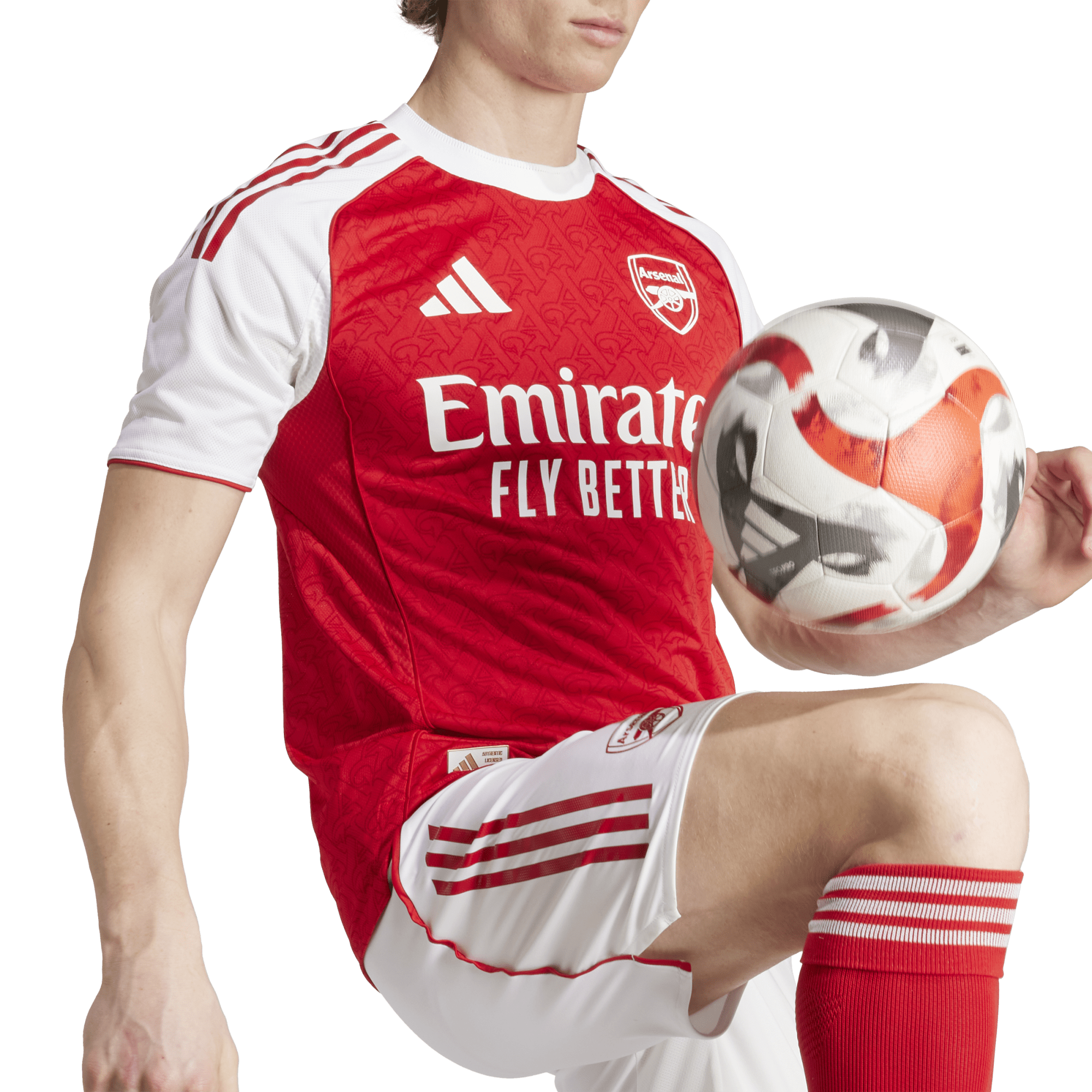 Adidas Arsenal 25/26 Authentic Home Jersey - JI9516