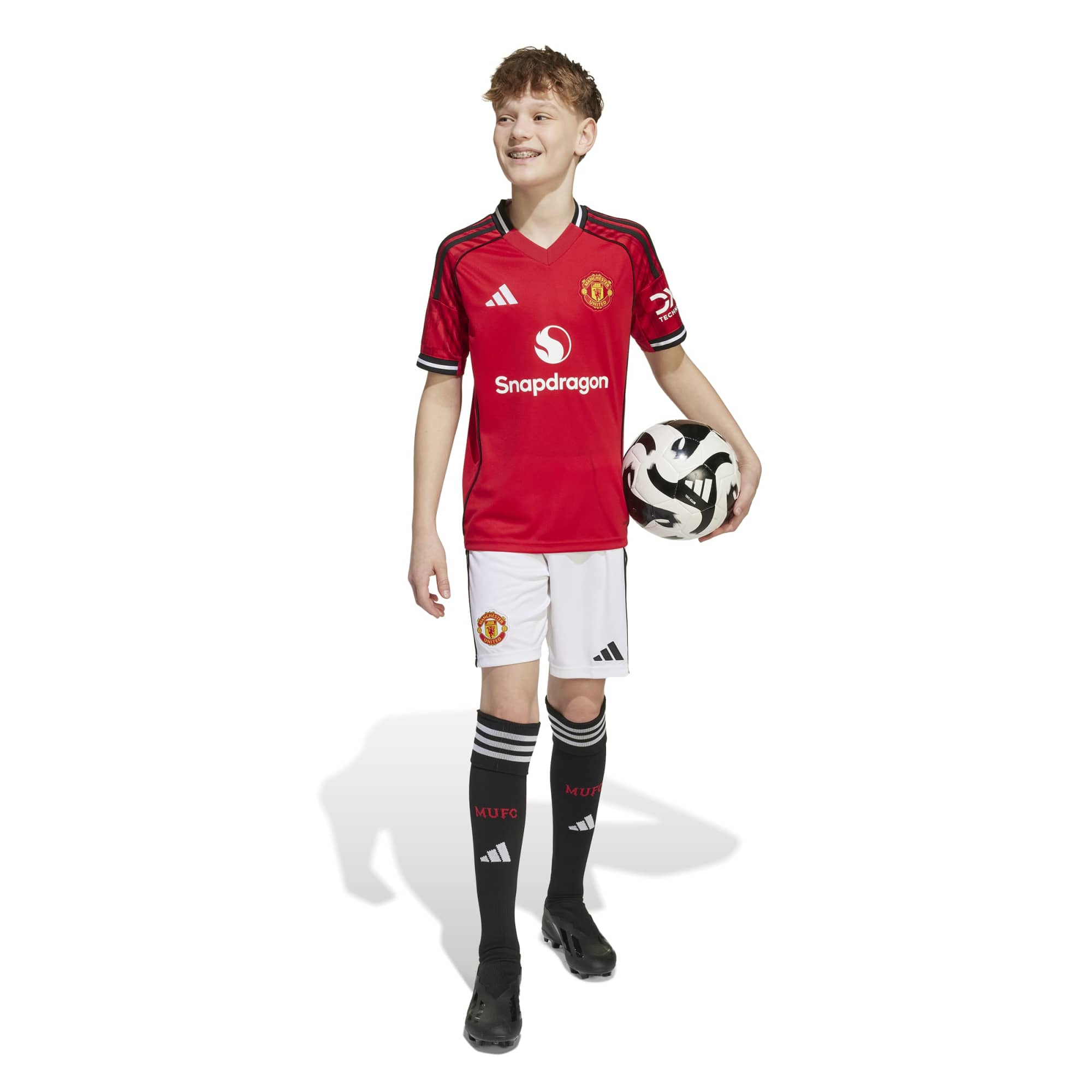 Adidas Manchester United 25/26 Youth Home Jersey - JP3013