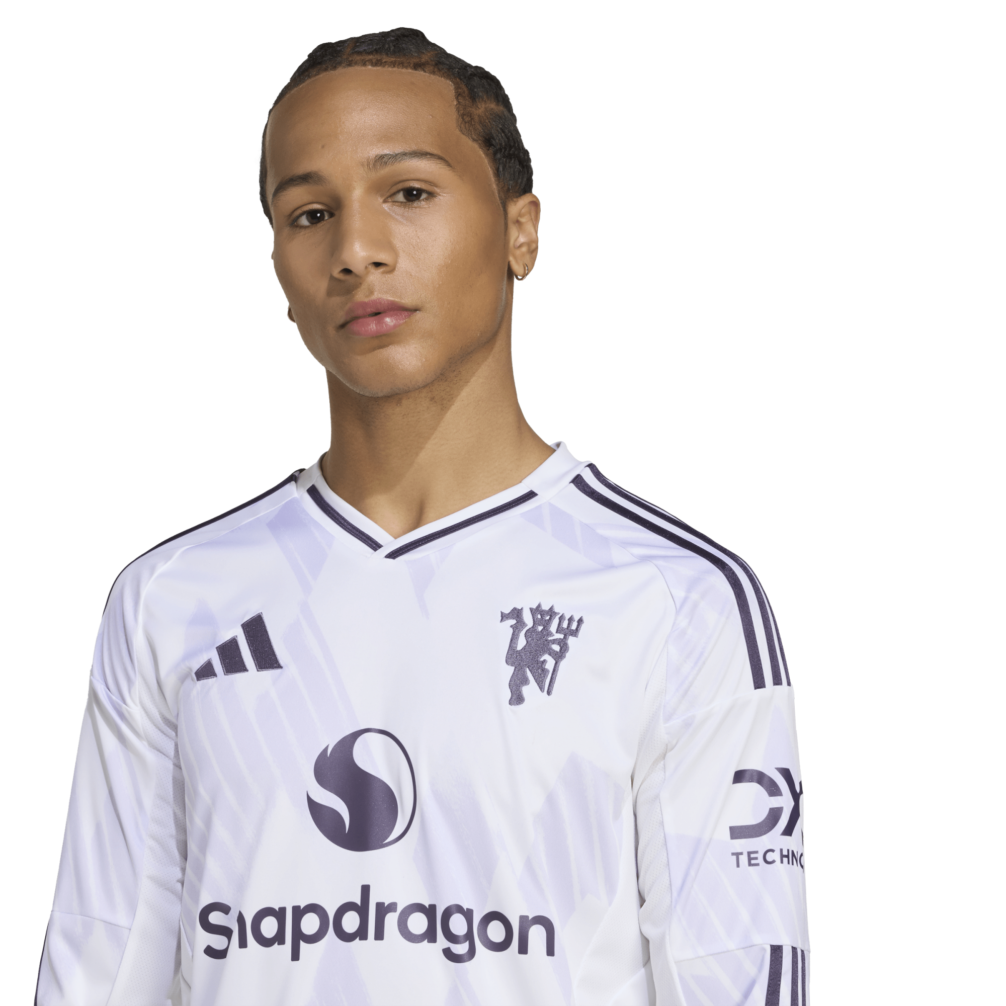 Adidas Manchester United 25/26 L/S Away Jersey - JP3025