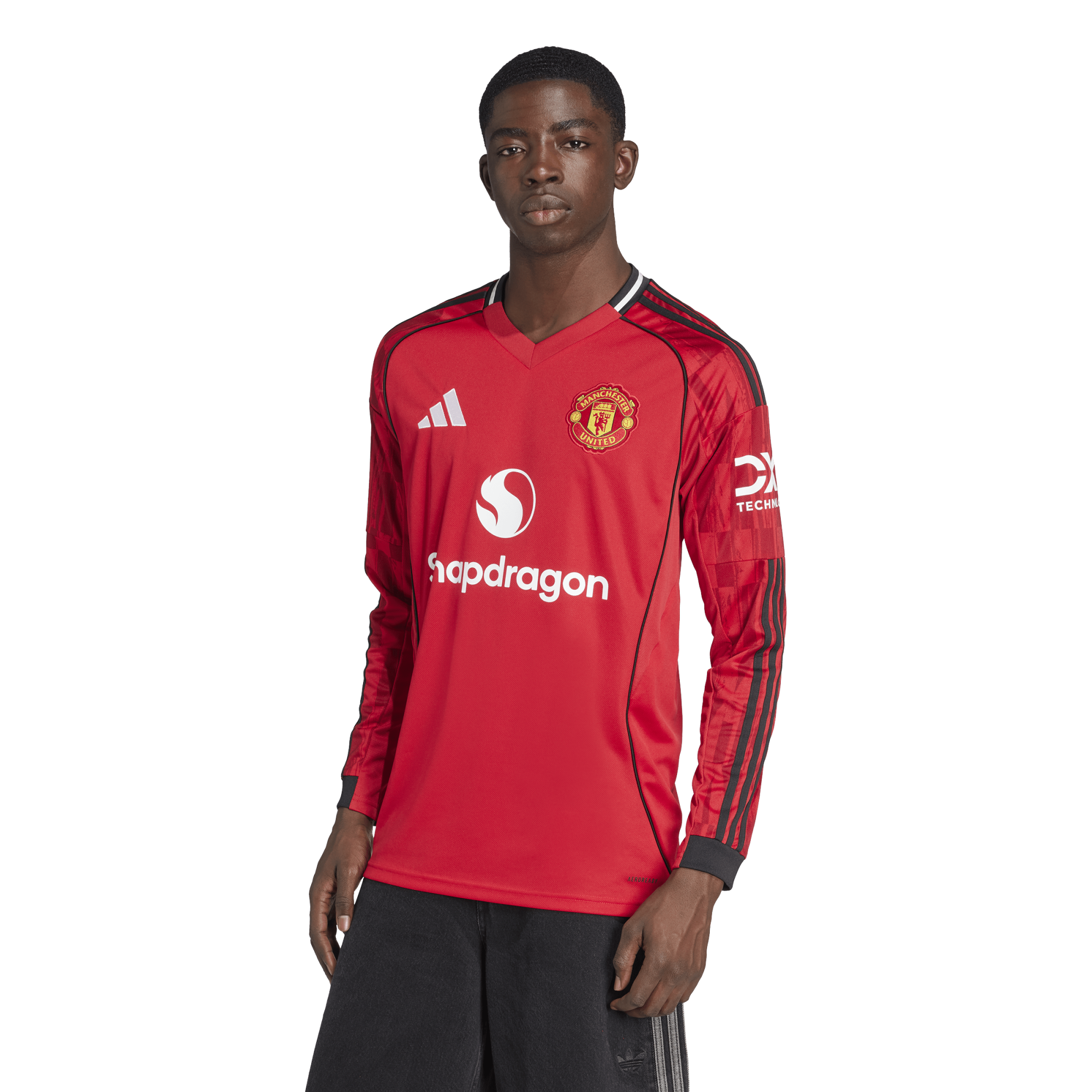 Adidas Manchester United 25/26 L/S Home Jersey - JP3037