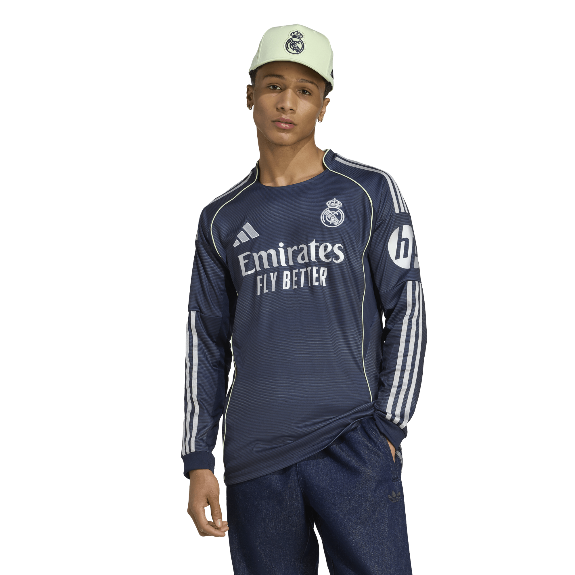 Adidas Real Madrid 25/26 L/S Away Jersey - JP3939