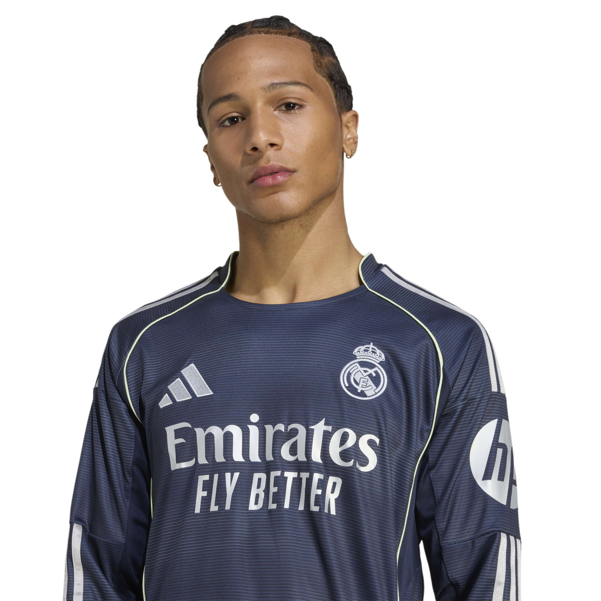 Adidas Real Madrid 25/26 L/S Away Jersey - JP3939