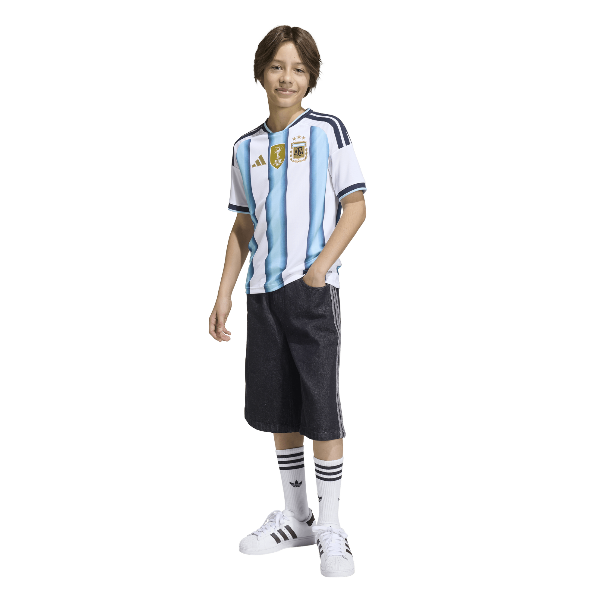 Adidas Argentina 26 Home Replica Kids Jersey - KA8119