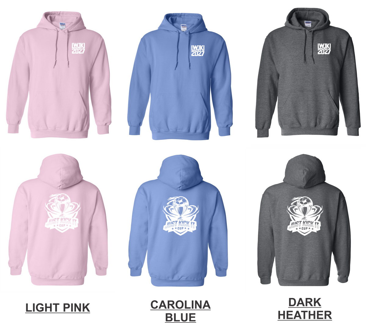 Lakewood Just Kick It Tournament Gildan Heavyweight Hooded Sweatshirt (Pre-Order ETA January 29th)