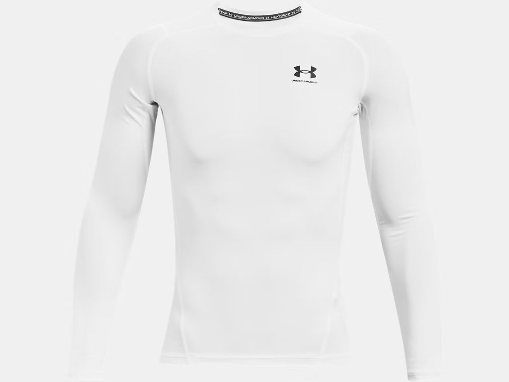 UA HeatGear Compression Long Sleeve (Blanc) - 1361524-100