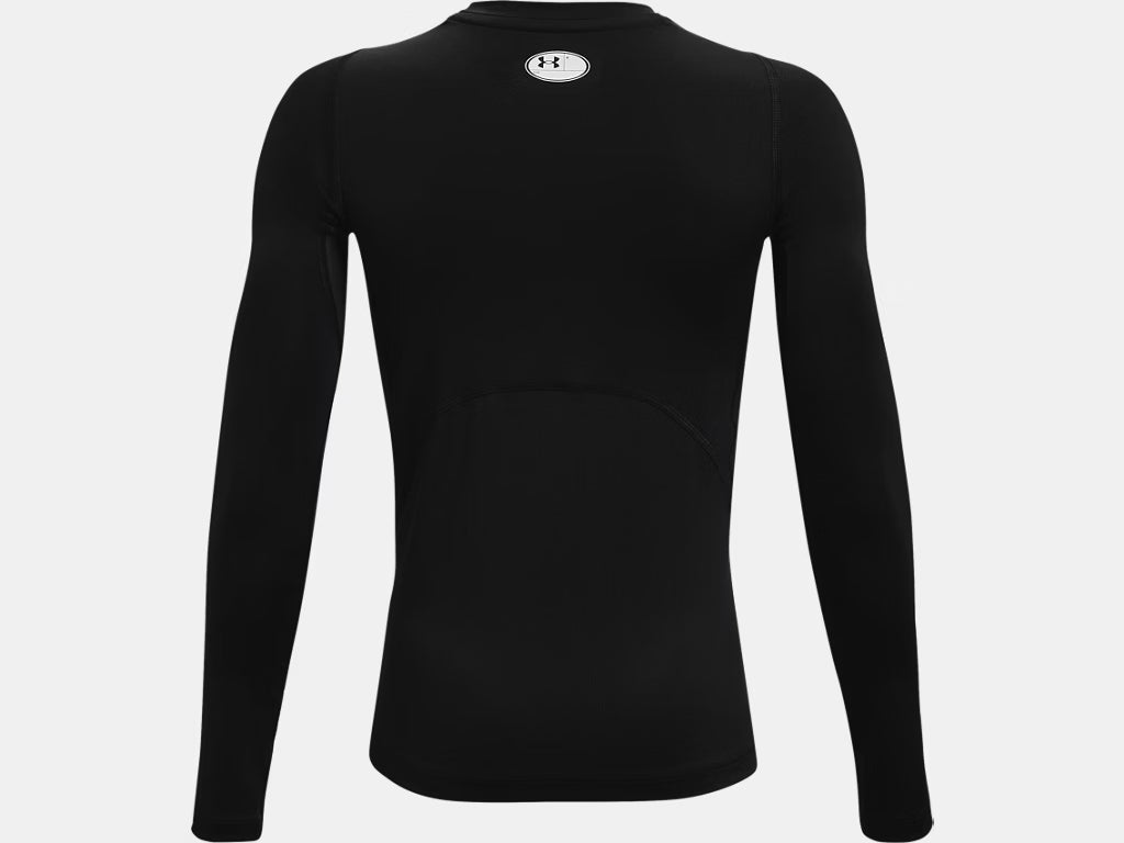 UA HeatGear Armour Compression Long Sleeve Youth (Black) - 1361731-001