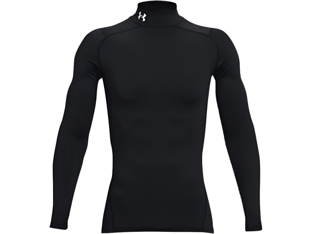 UA Men's ColdGear Mock Long Sleeve (Black) - 1366072-001