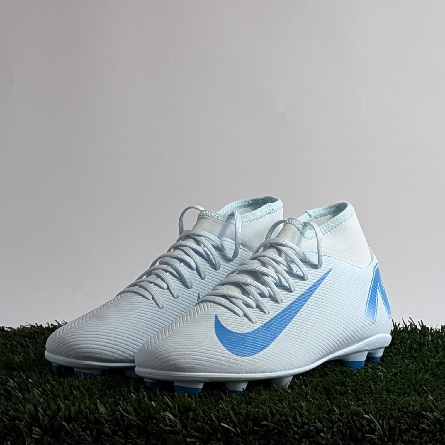 Nike Mercurial Superfly Vi Blue And White Soccer Cleats Nike