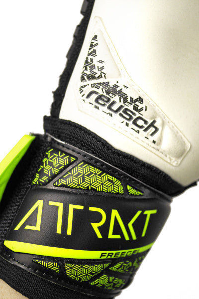Reusch Attrakt Freegel Gold Finger Support Jr GK Gloves - 54722130-7752