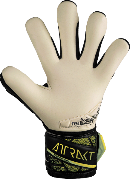 Reusch Attrakt Freegel Gold Finger Support Jr GK Gloves - 54722130-7752