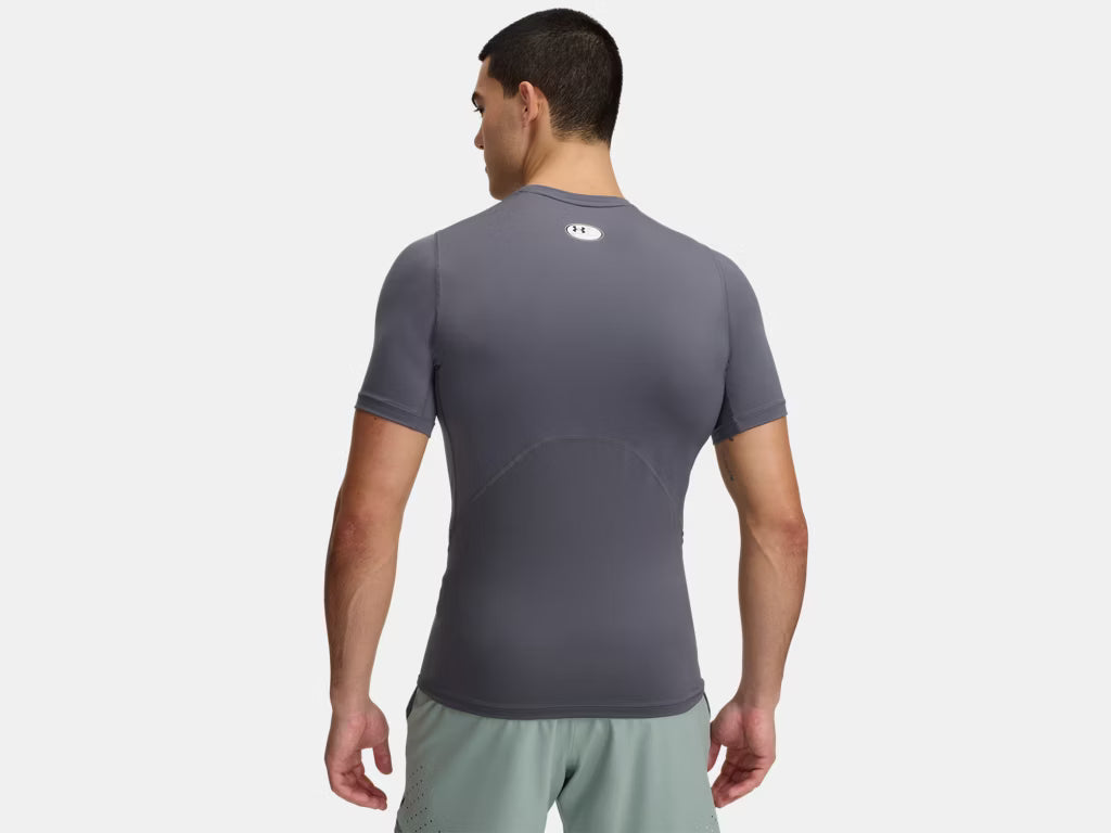 Under Armour HeatGear® Men's Compression Short Sleeve (Dark Gray) - 1361518-025