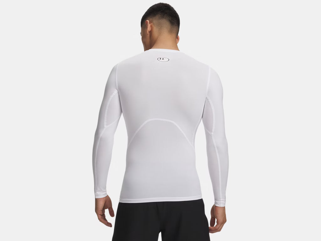 UA HeatGear Compression Long Sleeve (Blanc) - 1361524-100