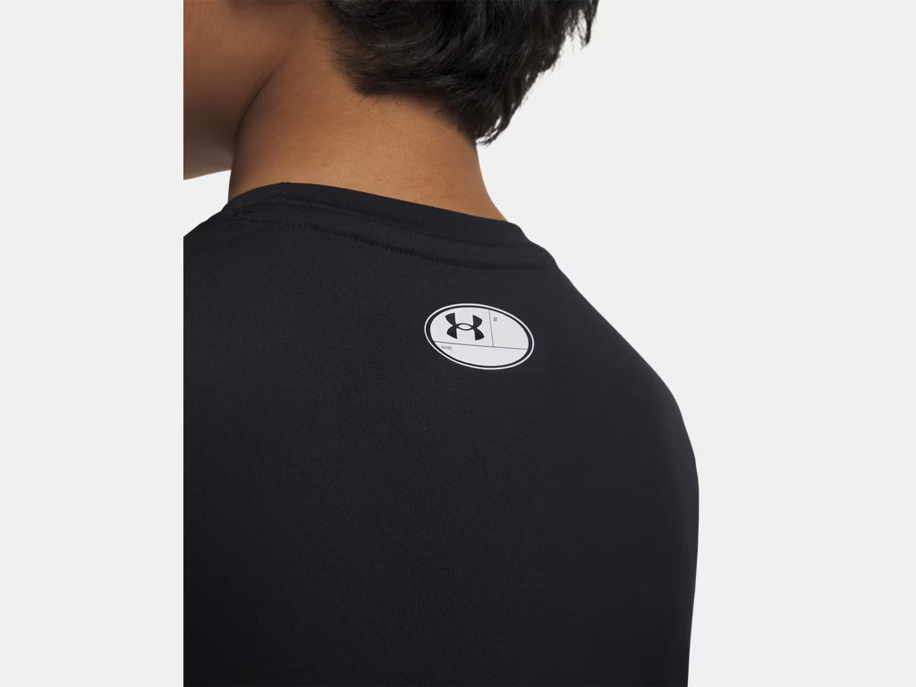 UA HeatGear Armour Compression Long Sleeve Youth (Black) - 1361731-001