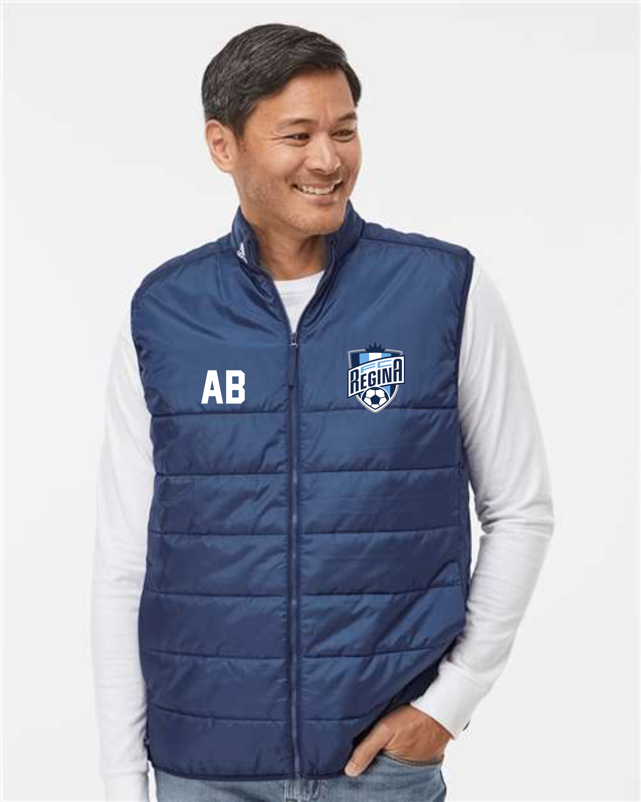 FCR Adidas Puffer Vest Navy