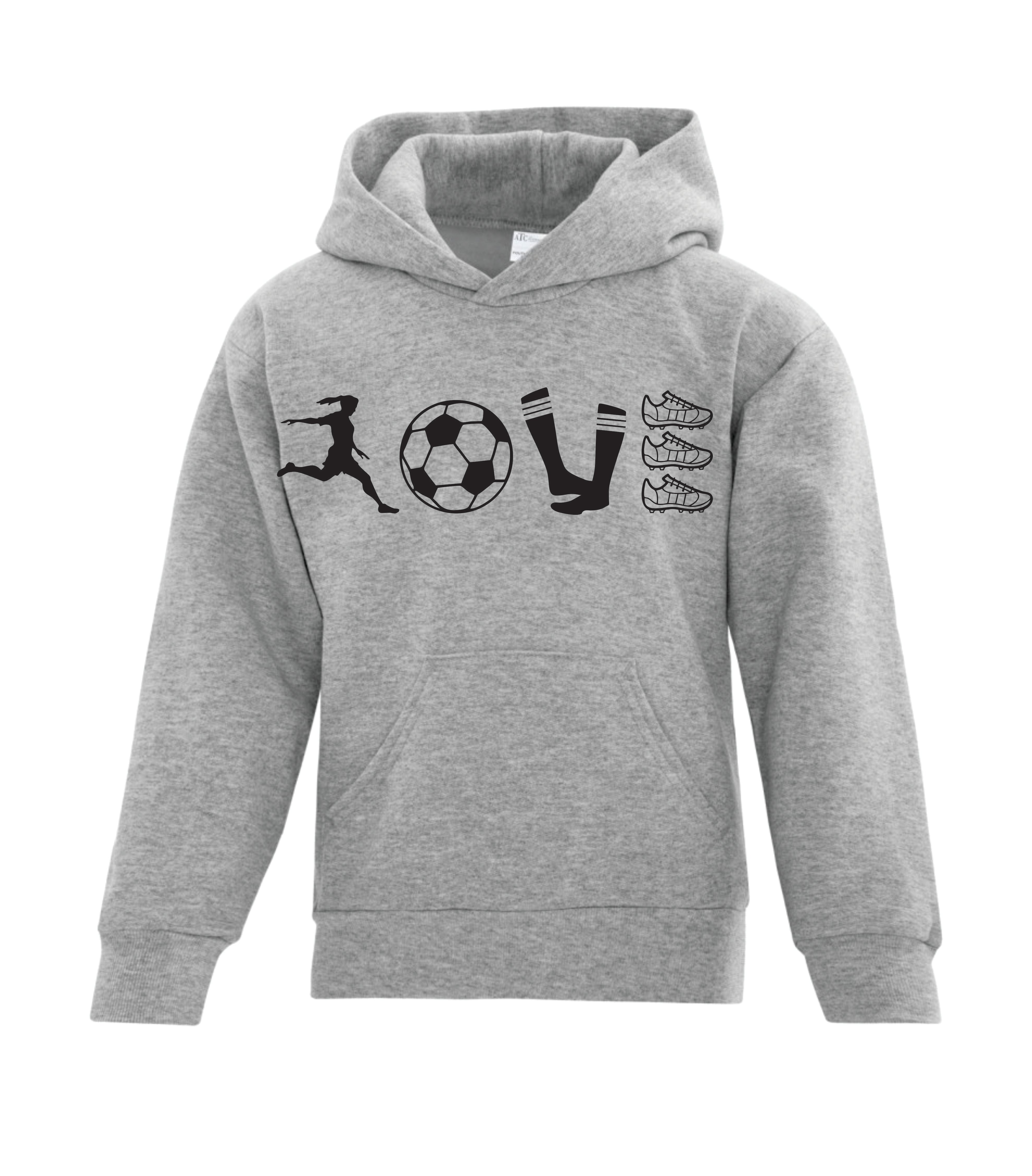Love Soccer Youth Hoodie