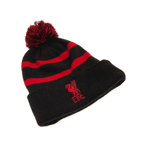 Liverpool Black and Red Breakaway Pom Beanie - FBSCAPLP043