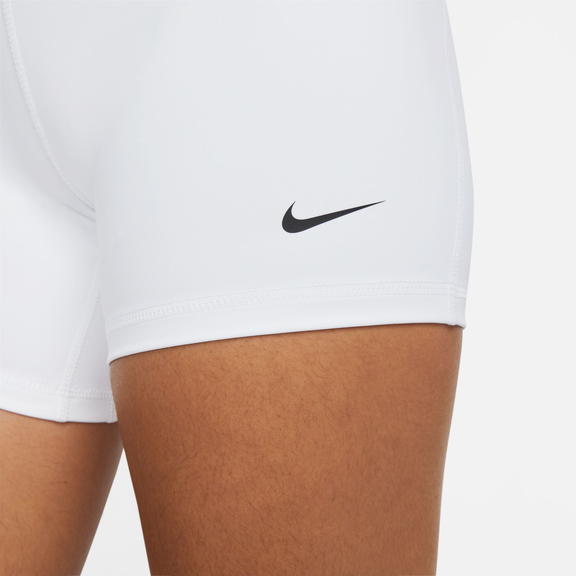 Nike Pro Women's White Compression Shorts (5IN)- CZ9831-101