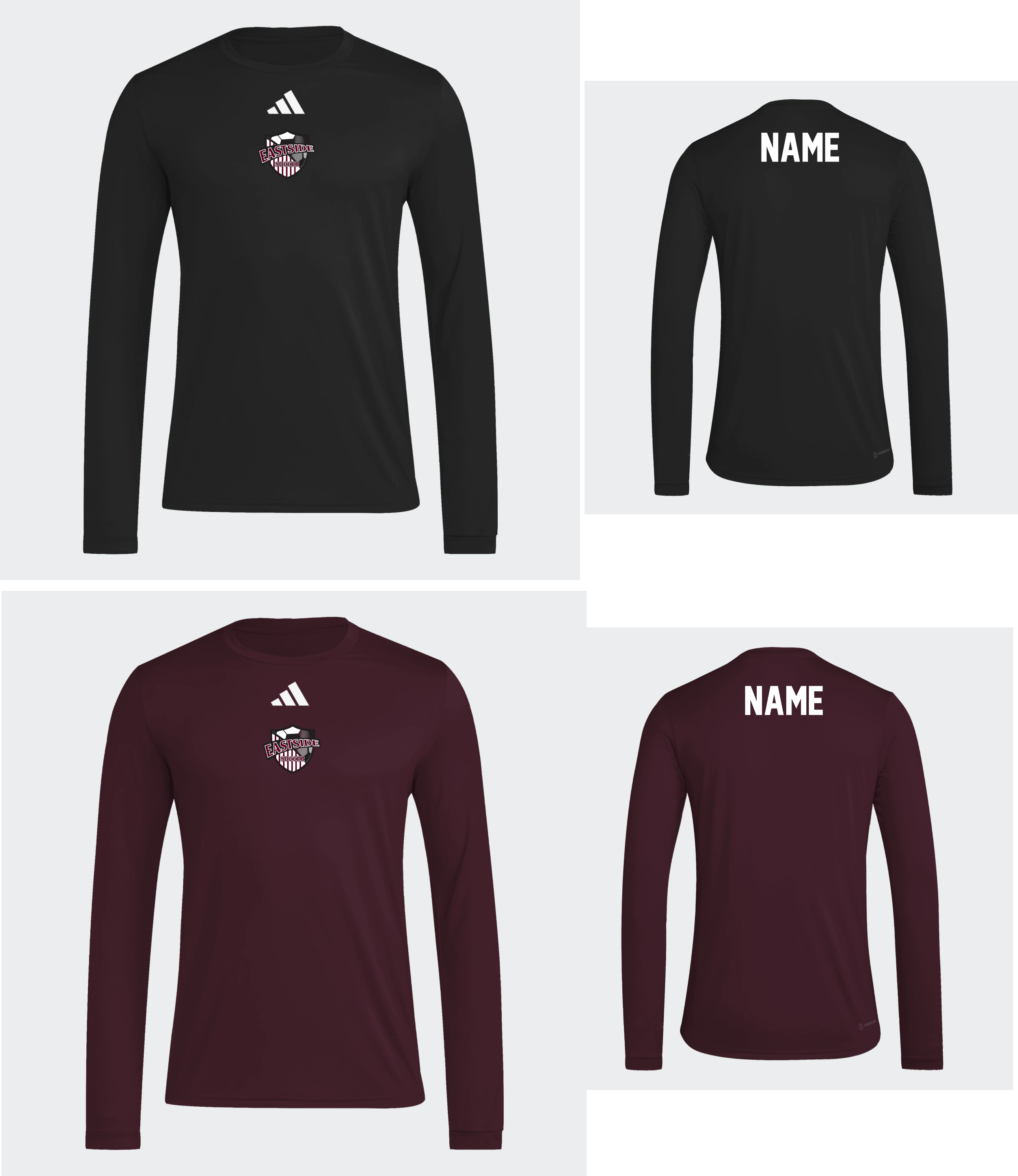 Adidas LS Pregame Tee (Eastside) (ETA November 17th)