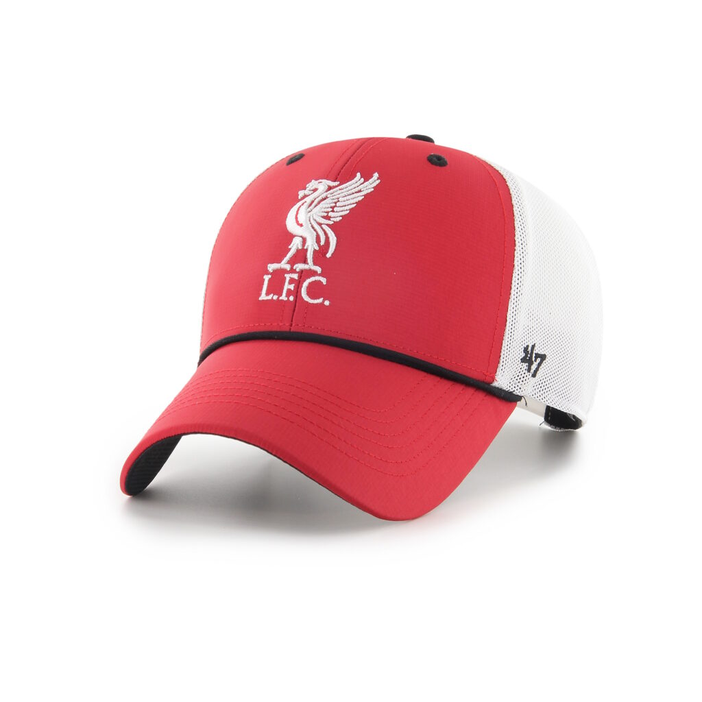 Liverpool 47 Red & White Snapback Trucker Hat - FBSCAPLP533