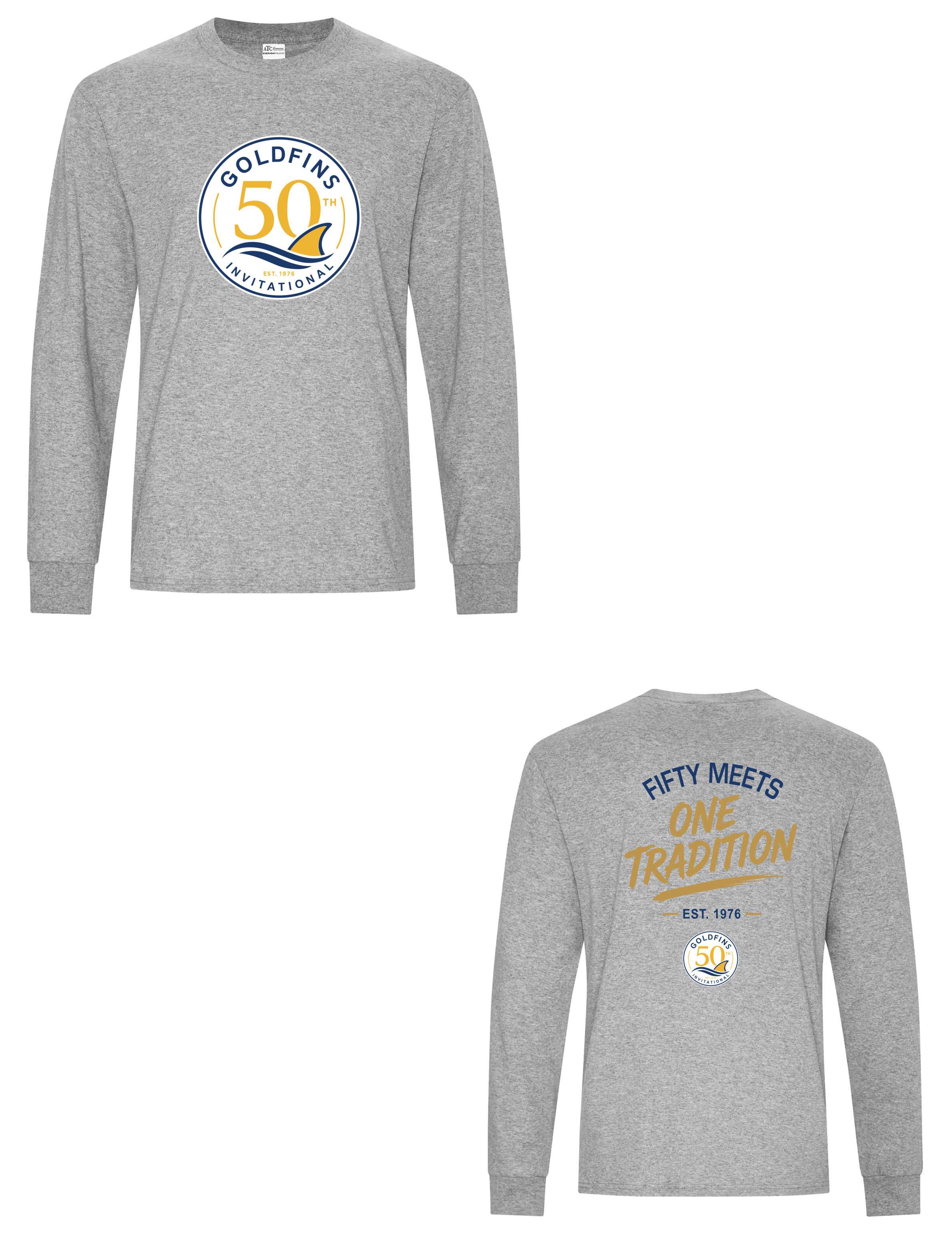 ATC Everyday Long Sleeve Grey (Goldfins 50th Pre Order ETA October 23rd)