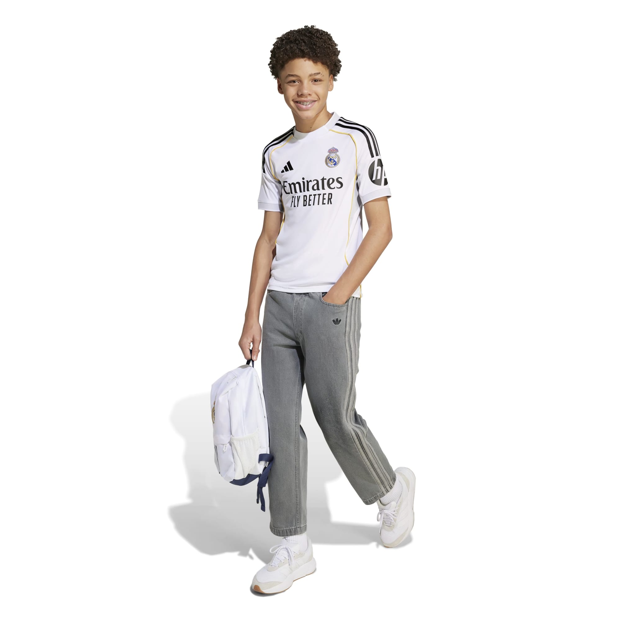Adidas Real Madrid Youth Home Jersey 25/26 - JN8887