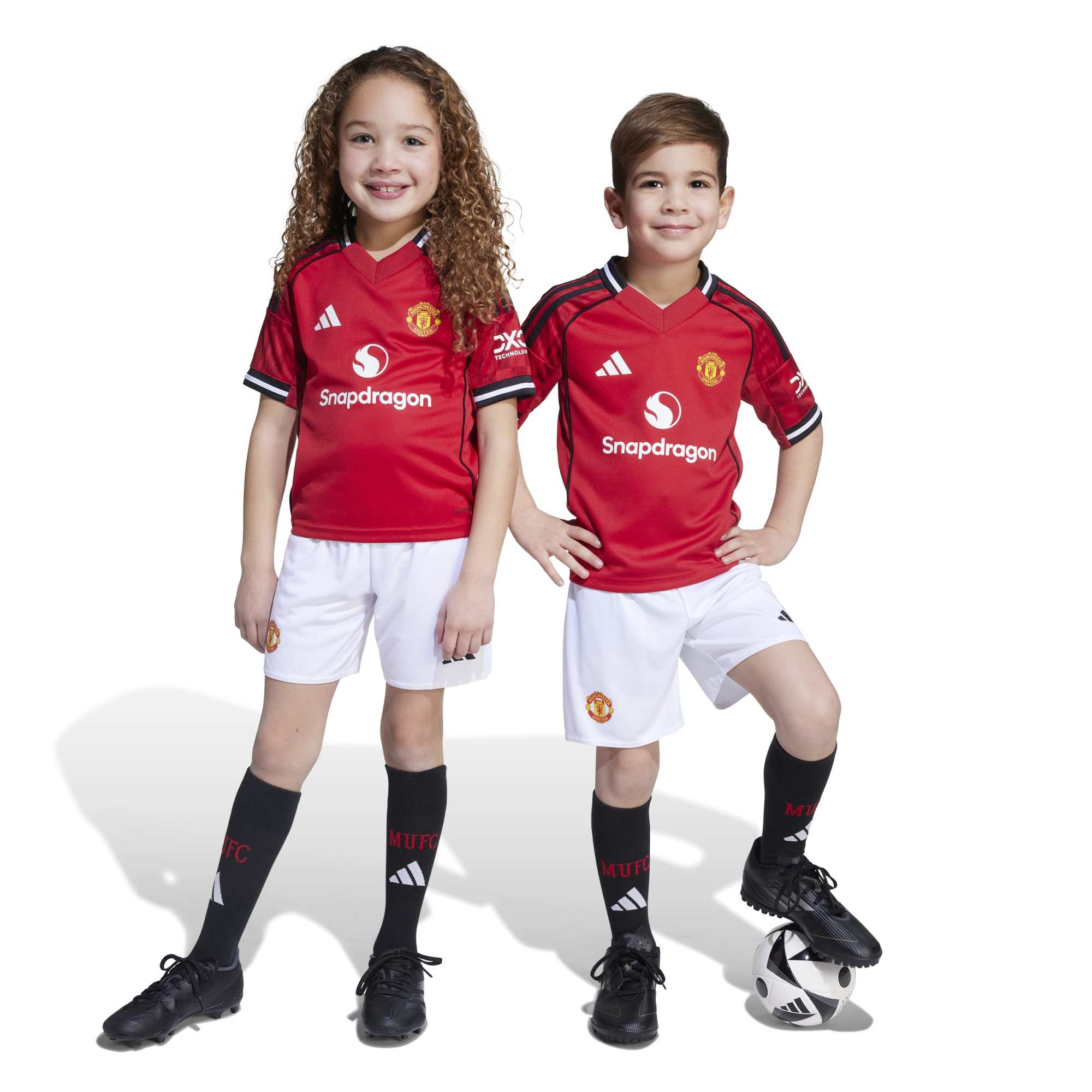 Adidas Manchester United Home Mini Kit 25/26 - JP3019