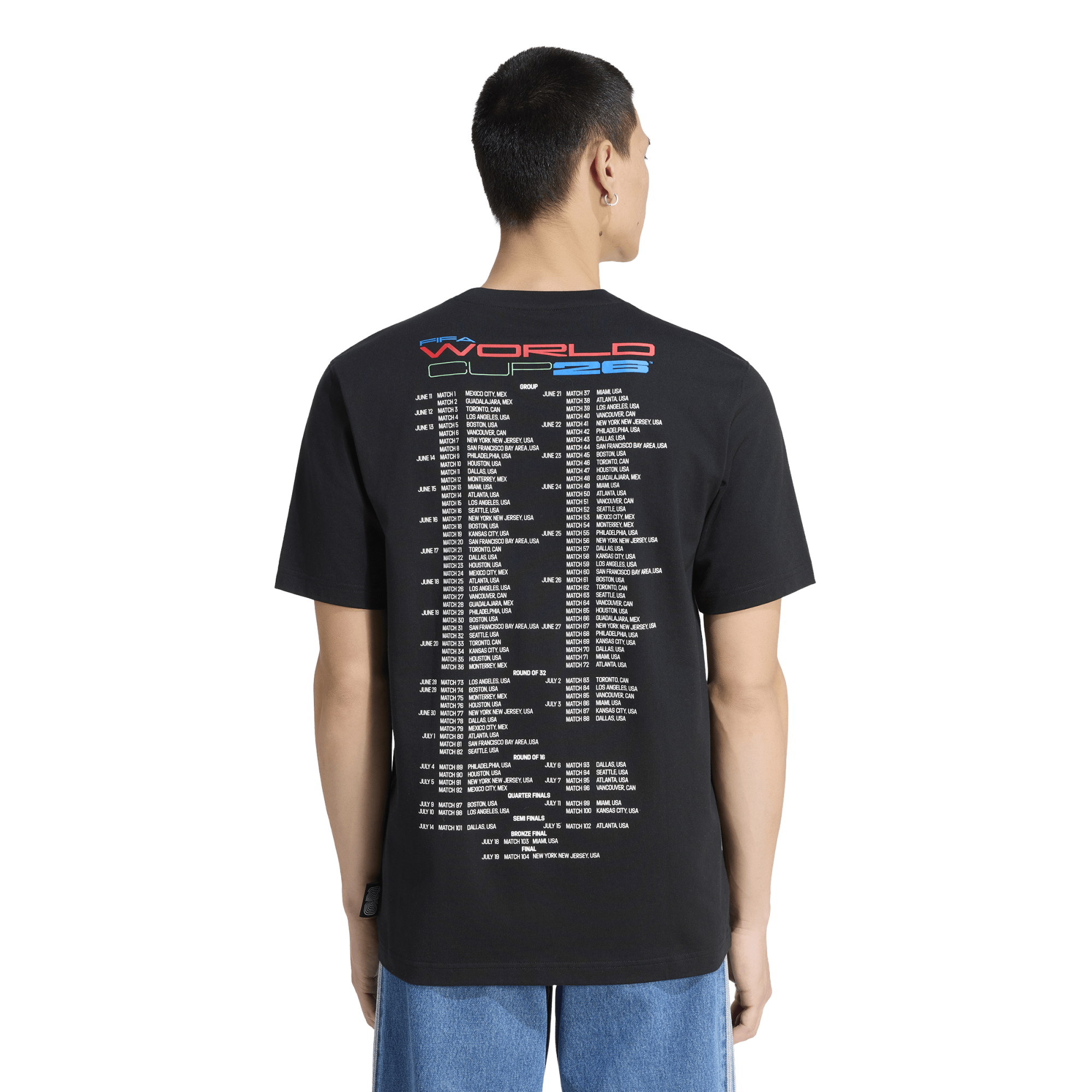 T-shirt Adidas WC Tour 3 noir - KC1338