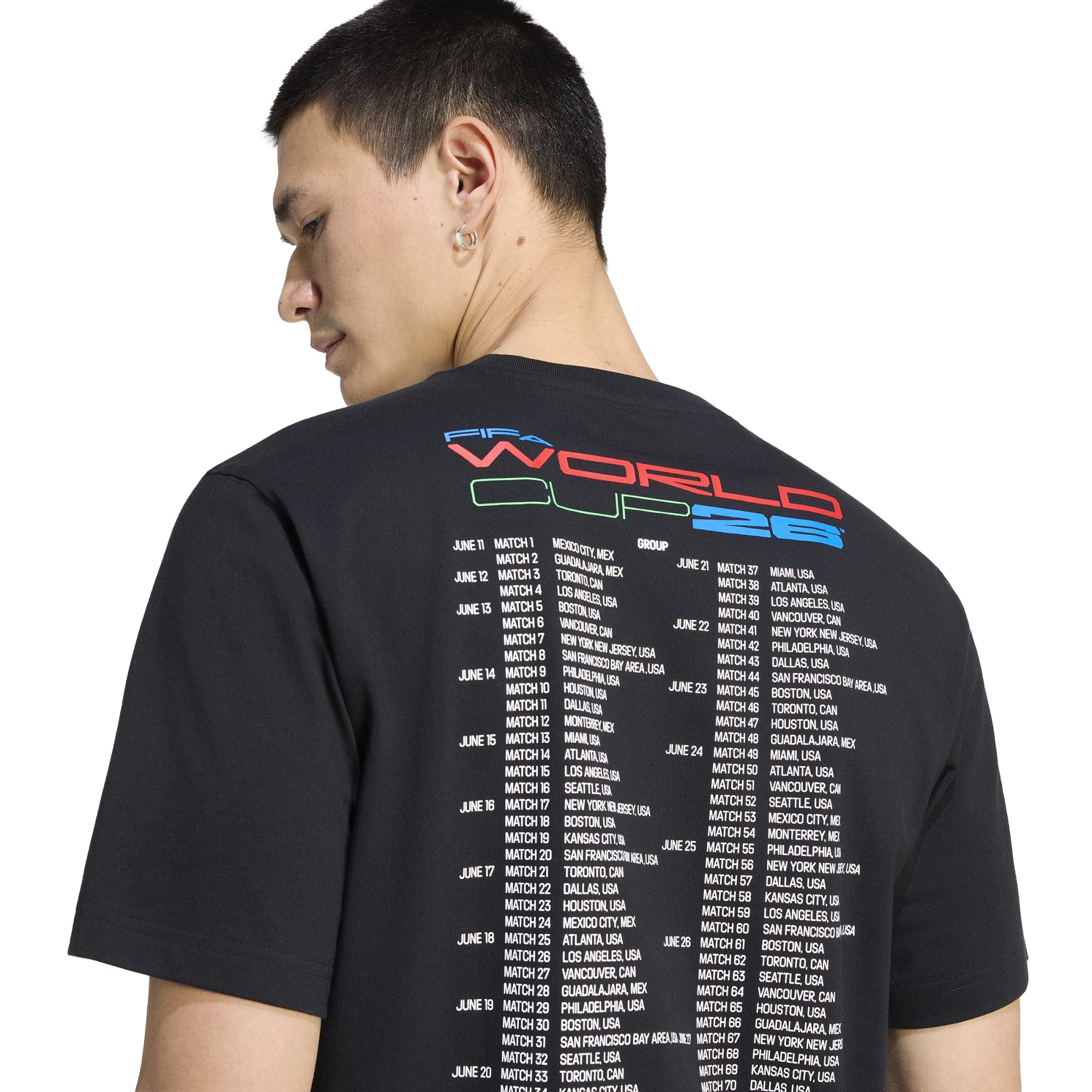 T-shirt Adidas WC Tour 3 noir - KC1338