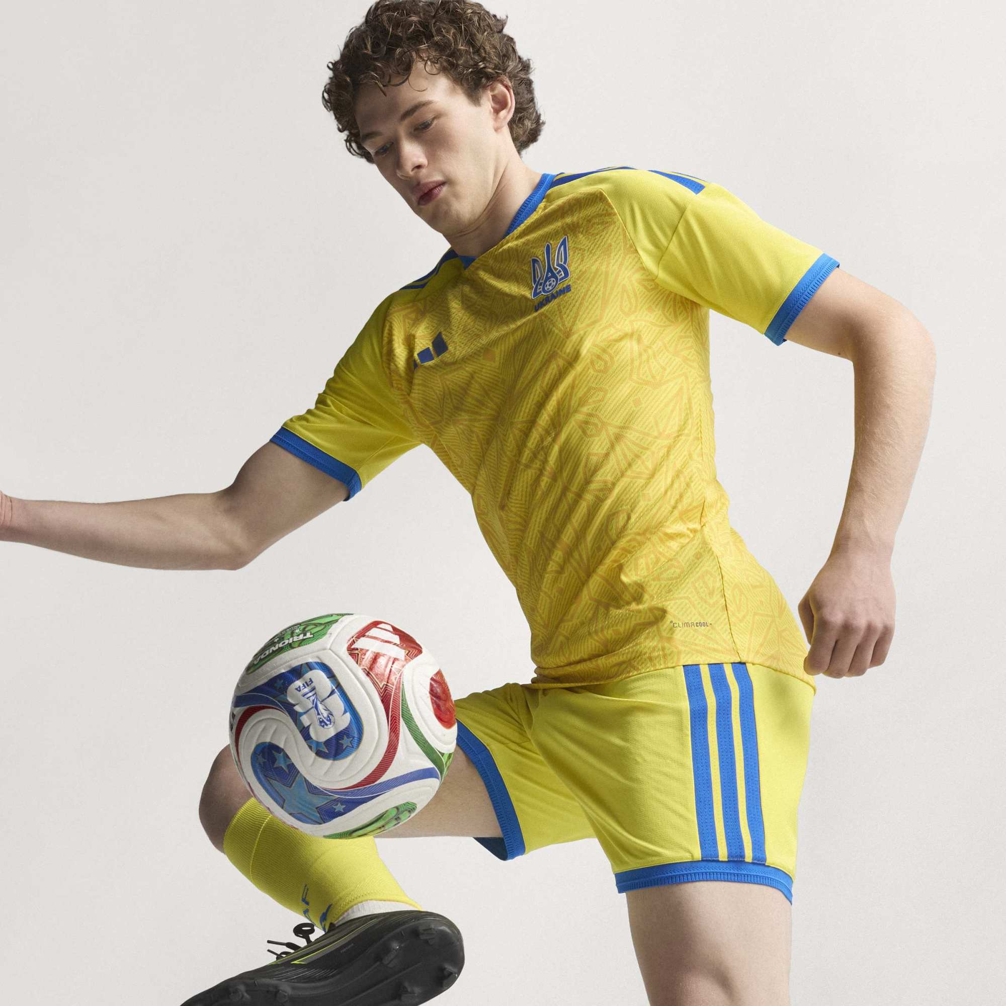 Adidas Ukraine 26 Home Authentic Jersey - KC6032
