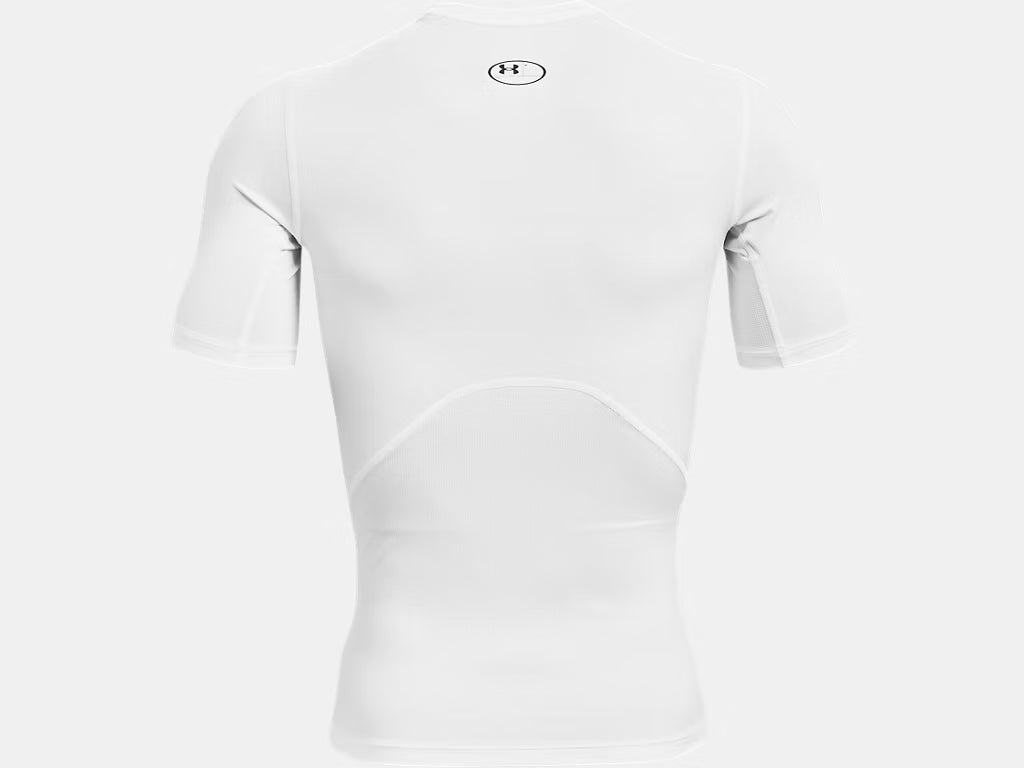 Under Armour HeatGear® Men's Compression Short Sleeve (White) - 1361518-100