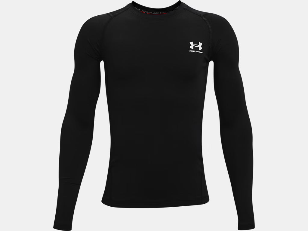 UA HeatGear Armour Compression Long Sleeve Youth (Black) - 1361731-001