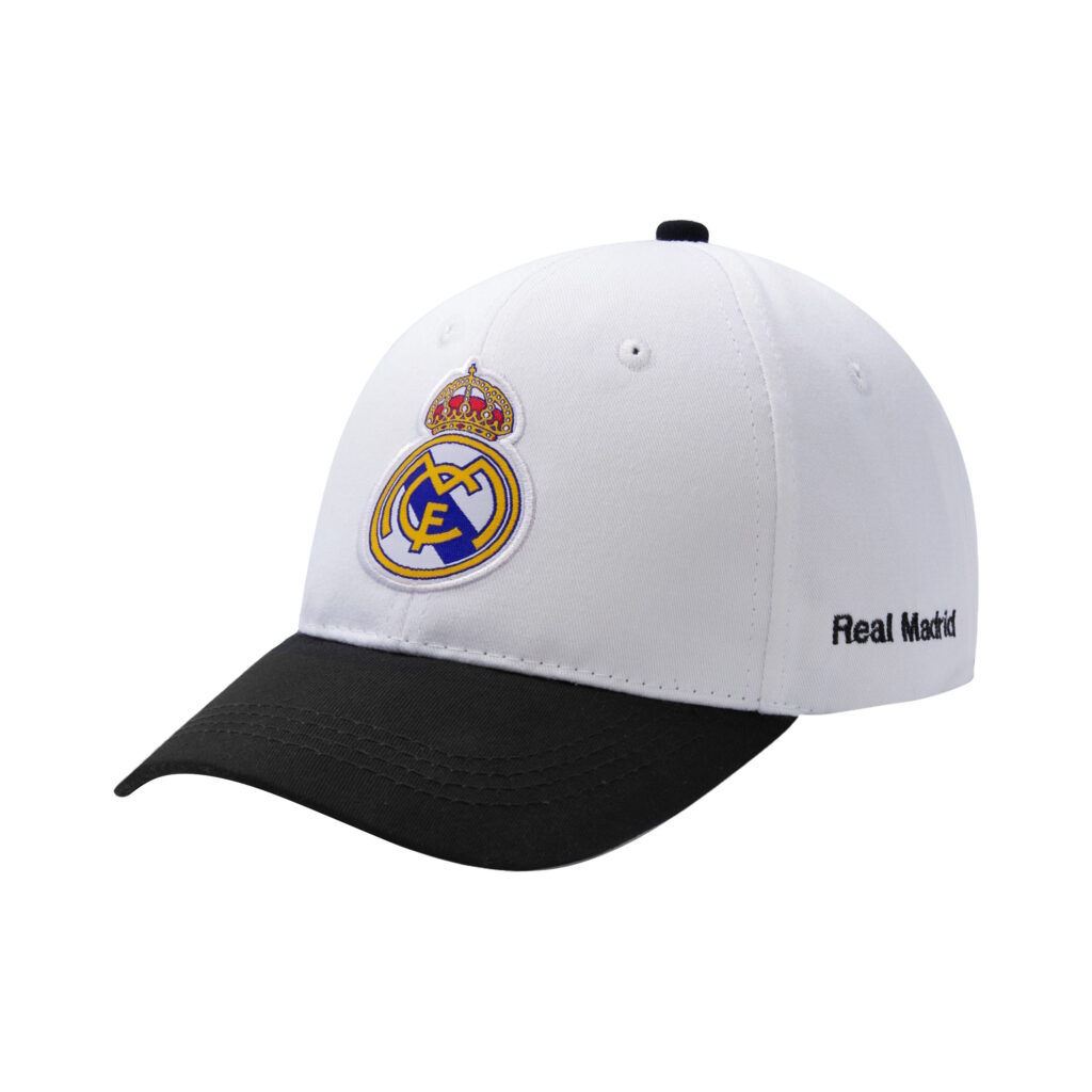Real Madrid White & Black Adjustable Hat - RM110CP-W