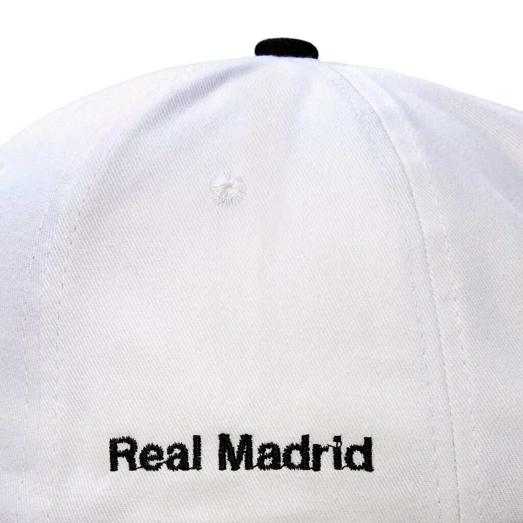 Real Madrid White & Black Adjustable Hat - RM110CP-W