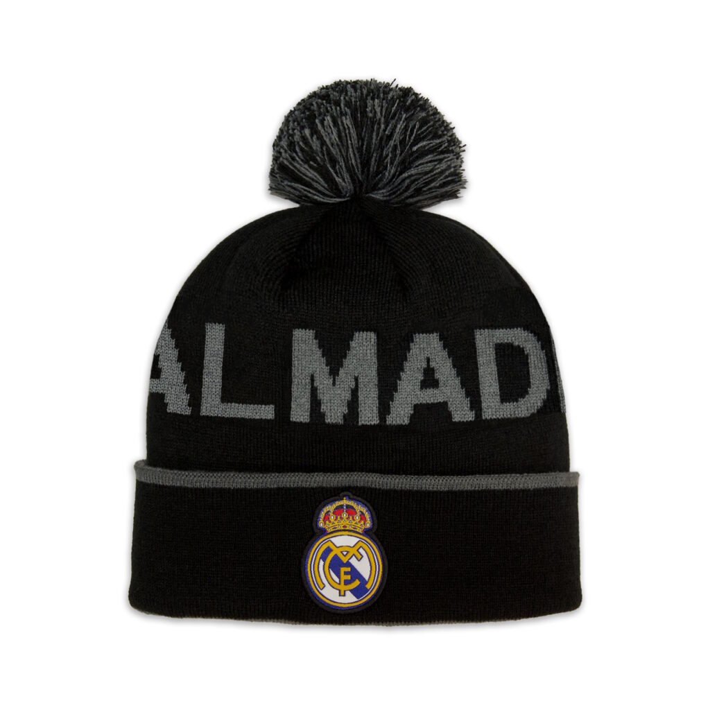 Real Madrid Black Pom Beanie - RM75BN-K