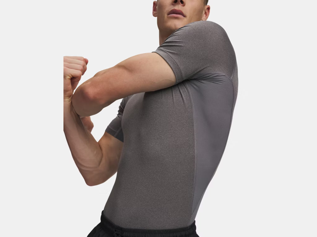UA HeatGear Compression manches longues (Gris) - 1361524-090