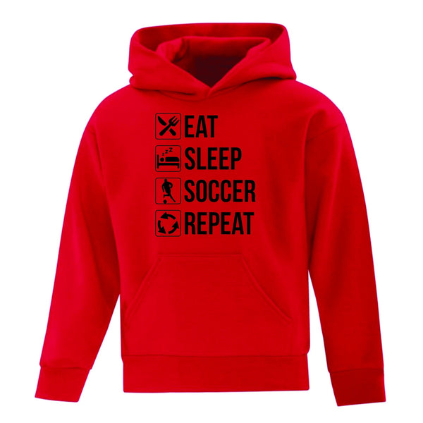 Eat sleep soccer online repeat sweatshirt